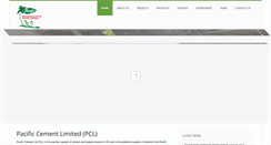 Desktop Screenshot of pacificcement.com