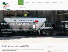 Tablet Screenshot of pacificcement.com